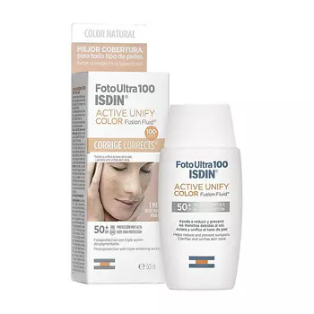 ISDIN Солнцезащитное средство с цветом Foto Ultra Active Unify SPF 50+