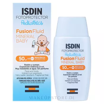 ISDIN Солнцезащитный детский крем Fotoprotector Pediatrics Fusion Fluid Mineral Baby SPF50+