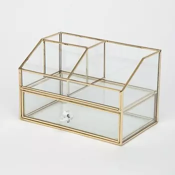 ISMAT Органайзер стеклянный с выдвижной полкой