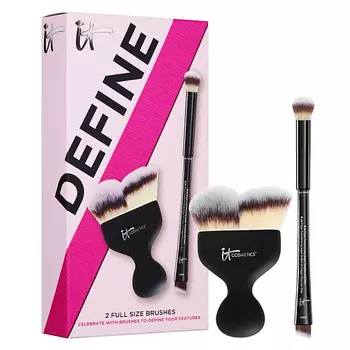 IT COSMETICS Набор кистей для макияжа Celebrate Enhanced Looks 3 Piece Brush Set