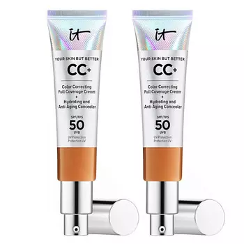 IT COSMETICS СС-крем с антивозрастным уходом Your Skin But Better SPF 50 Duo,2 шт