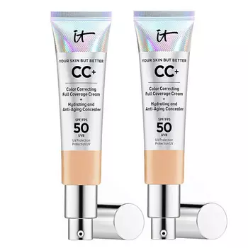 IT COSMETICS СС-крем с антивозрастным уходом Your Skin But Better SPF 50 Duo,2 шт