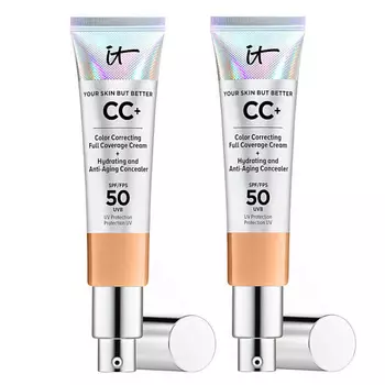 IT COSMETICS СС-крем с антивозрастным уходом Your Skin But Better SPF 50 Duo,2 шт