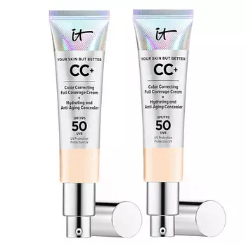 IT COSMETICS СС-крем с антивозрастным уходом Your Skin But Better SPF 50 Duo,2 шт