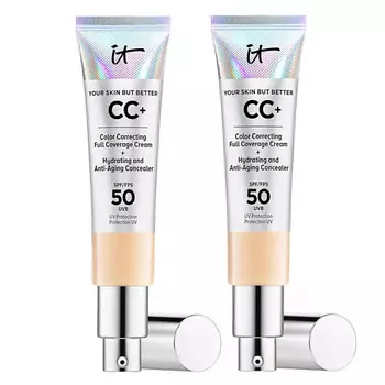 IT COSMETICS СС-крем с антивозрастным уходом Your Skin But Better SPF 50 Duo,2 шт