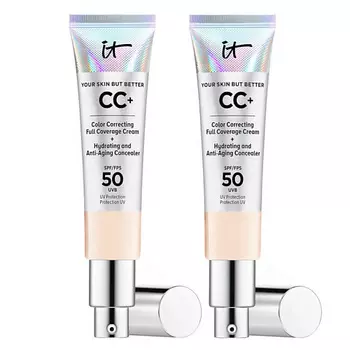IT COSMETICS СС-крем с антивозрастным уходом Your Skin But Better SPF 50 Duo,2 шт