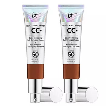 IT COSMETICS СС-крем с антивозрастным уходом Your Skin But Better SPF 50 Duo,2 шт