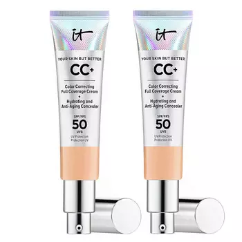 IT COSMETICS СС-крем с антивозрастным уходом Your Skin But Better SPF 50 Duo,2 шт
