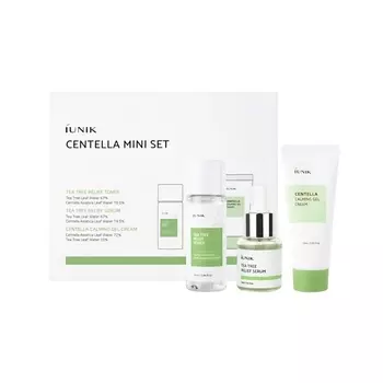 IUNIK Набор миниатюр с центеллой и чайным деревом