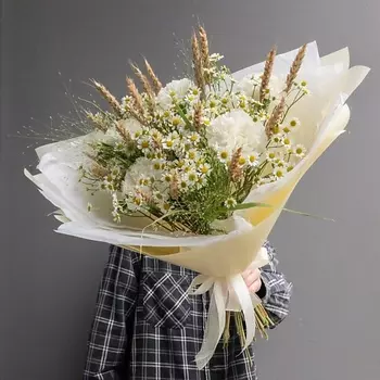 ИВА Русская душа с ромашкой и колосками