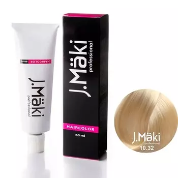 J.MÄKI PROFESSIONAL Краситель для волос 10.32 Бежевый светлый блондин