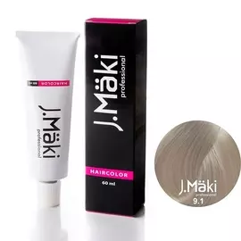 J.MÄKI PROFESSIONAL Краситель для волос 9.1 Пепельный блондин