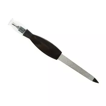 JACKS.BEAUTY Пилка для ногтей металлическая с пластиковой ручкой+триммер