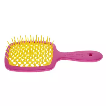 JANEKE Щетка для волос фуксия желтый Superbrush Vented Brush