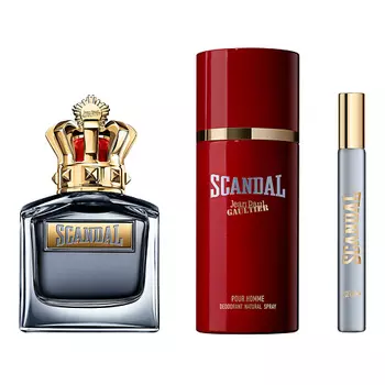 JEAN PAUL GAULTIER Набор Scandal Pour Homme: Туалетная вода + Дезодорант-спрей + Миниатюра