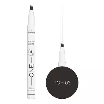 JEANMISHEL Подводка-фломастер для бровей с эффектом микроблейдинга