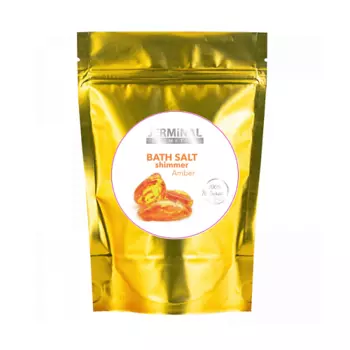 JERMINAL COSMETICS Парфюмированная соль для ванны с шиммером лечебная Янтарь 500.0