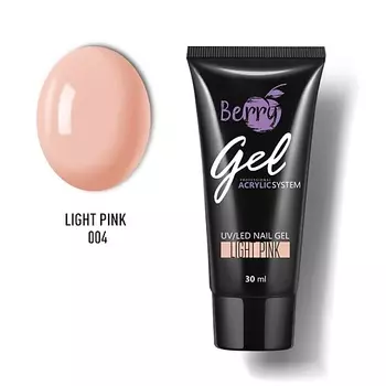 JESSNAIL Гель акриловый JN Berry Gel №004 "Light Pink" (св-розовый)