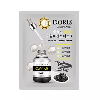 JIGOTT DORIS Тканевая маска для лица экстракт икры CAVIAR Real Essence Mask