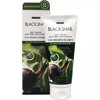 JIGOTT Очищающая пенка с муцином черной улитки 180.0