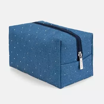 JILLAS Косметичка джинсовая со стразами