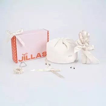 JILLAS Набор бигуди for sleep, молочный
