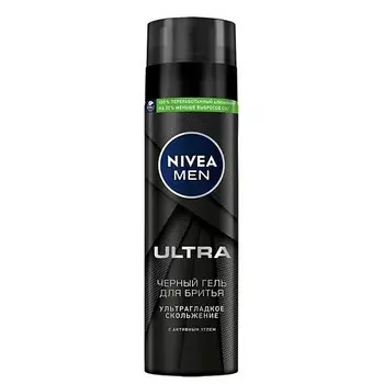 NIVEA MEN Черный гель для бритья "ULTRA"