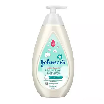 JOHNSON'S BABY Детский гель для душа и пена для ванны CottonTouch 2-in-1 Bath & Wash