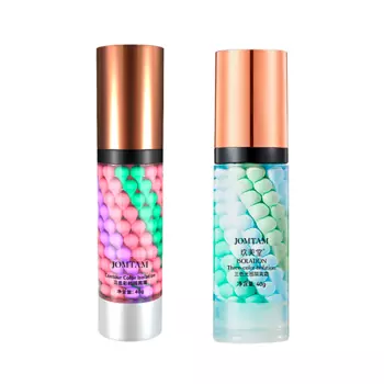 JOMTAM Основа под макияж с эффектом выравнивающего тона, база под макияж,праймер для лица 3в1 2.0