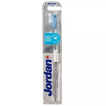 JORDAN* Зубная щетка Jordan TARGET WHITE Medium (Отбеливающая), средняя жесткость