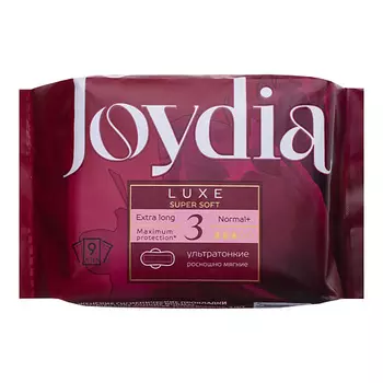 JOYDIA Прокладки гигиенические дневные Luxe super soft Normal+ 9.0
