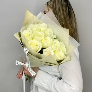 JULES FLOWER ATELIER 11 белых роз