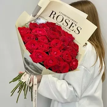 JULES FLOWER ATELIER «25 Roses» букет из красных роз премиум
