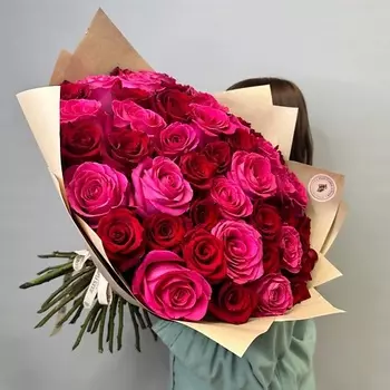 JULES FLOWER ATELIER «51 roses» микс из эквадорских роз