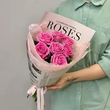 JULES FLOWER ATELIER «Beauty» букет из розовых роз Аква