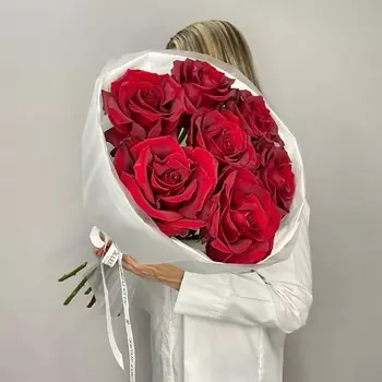 JULES FLOWER ATELIER Моно букет из 7 французских роз