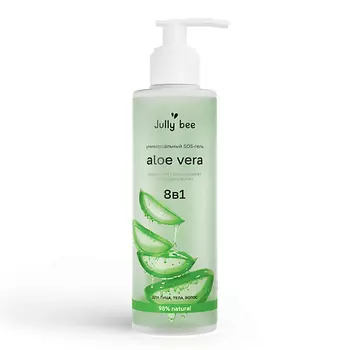 JULLY BEE Увлажняющий гель алоэ для лица и тела Aloe Vera