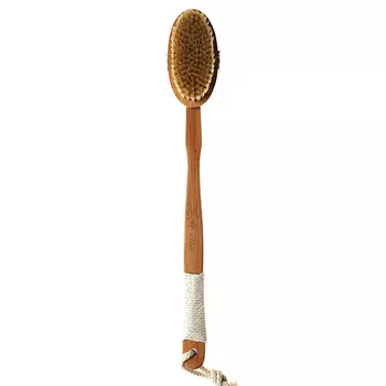 JUNGLE STORY Щетка натуральная для душа c удлиненной съемной ручкой