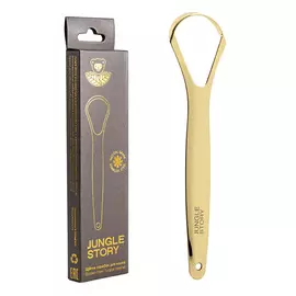 JUNGLE STORY Скребок-щётка для языка из медицинской стали