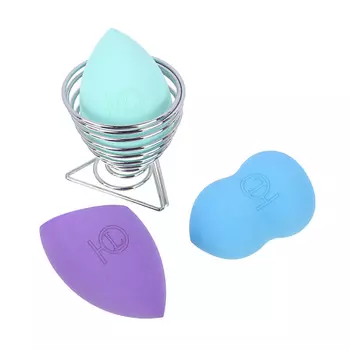 ЮНИLOOK Набор из 3-х спонжей для макияжа на подставке