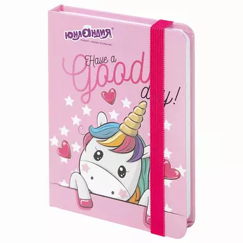 ЮНЛАНДИЯ Блокнот с резинкой Unicorn