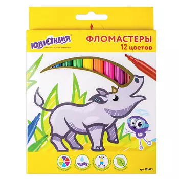 ЮНЛАНДИЯ Фломастеры Экзотика 12