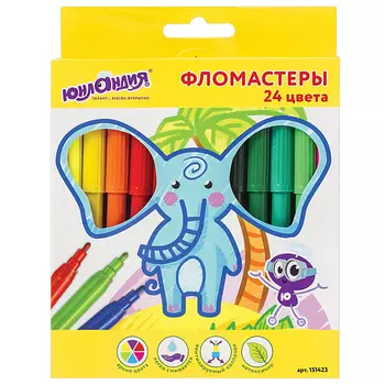 ЮНЛАНДИЯ Фломастеры Экзотика 24