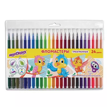 ЮНЛАНДИЯ Фломастеры Зоопарк 24