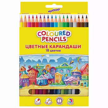 ЮНЛАНДИЯ Карандаши цветные "Домики"