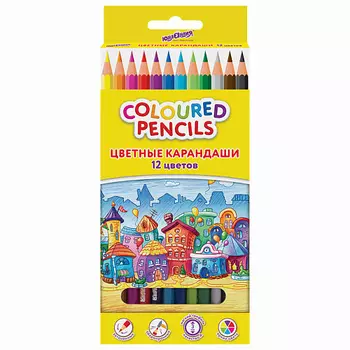 ЮНЛАНДИЯ Карандаши цветные "Домики"