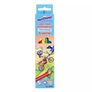 ЮНЛАНДИЯ Карандаши цветные Юнландик быстрее всех