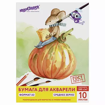 ЮНЛАНДИЯ Папка для акварелиА3 Мышонок