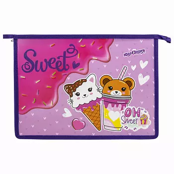 ЮНЛАНДИЯ Папка для тетрадей Сладкие друзья