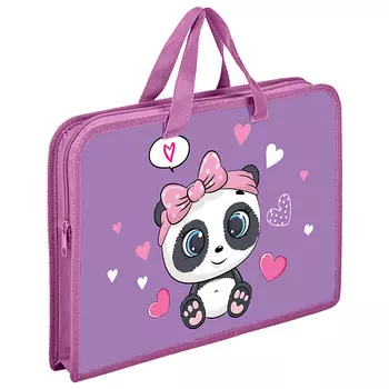 ЮНЛАНДИЯ Папка на молнии с ручками А4, 1 отделение, Swe